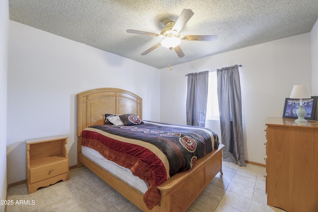 1285 E Mcmurray Blvd, Casa Grande, AZ 85122 - bedroom with a textured ceiling, ceiling fan, and baseboards