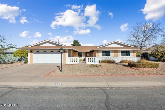 ranch-style house with a garage