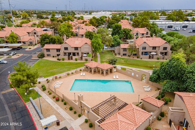 view of pool with a patio