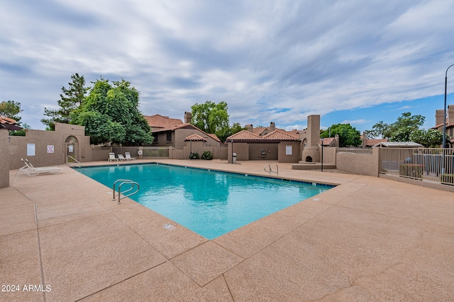 view of pool with a patio