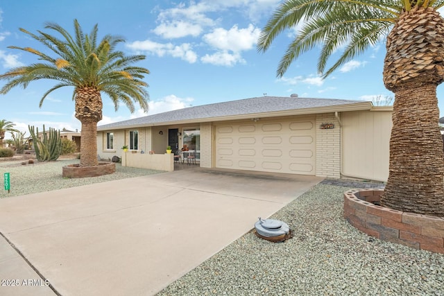 ranch-style house with a garage