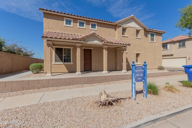 810 E Agua Fria Ln, Avondale, AZ 85323 - mediterranean / spanish-style house featuring a tile roof and stucco siding