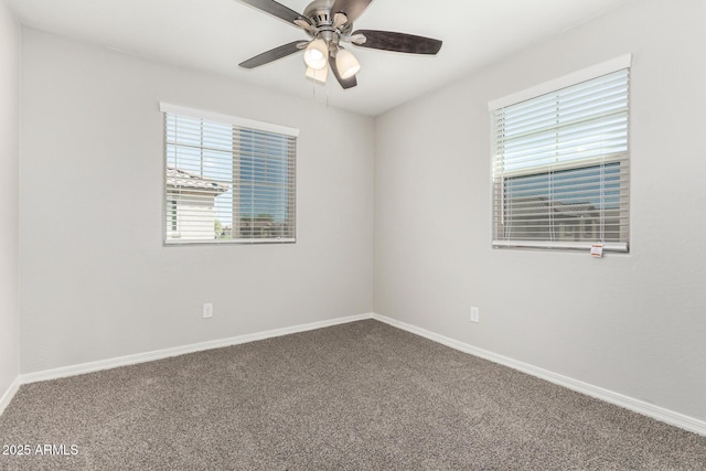810 E Agua Fria Ln, Avondale, AZ 85323 - carpeted spare room featuring baseboards and ceiling fan