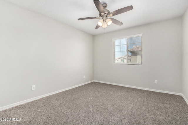 810 E Agua Fria Ln, Avondale, AZ 85323 - spare room with carpet floors, baseboards, and ceiling fan