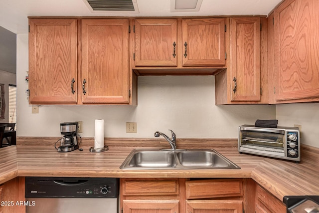 1382 N Tamarisk Dr, Chandler, AZ 85224 - kitchen featuring dishwasher and light countertops
