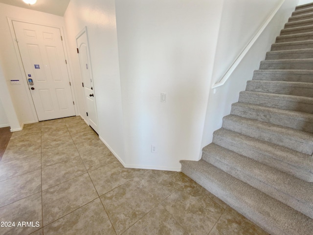 view of tiled entrance foyer