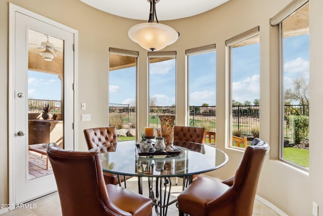 view of sunroom