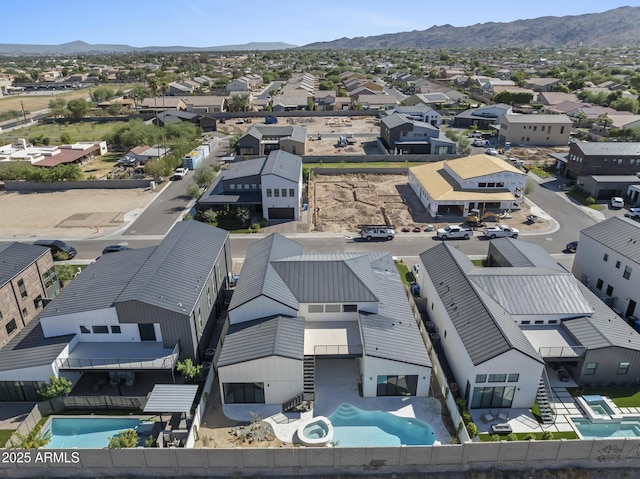 8503 S 9th Dr Unit 17, Phoenix, AZ 85041 - aerial perspective of suburban area featuring a pool and a mountainous background