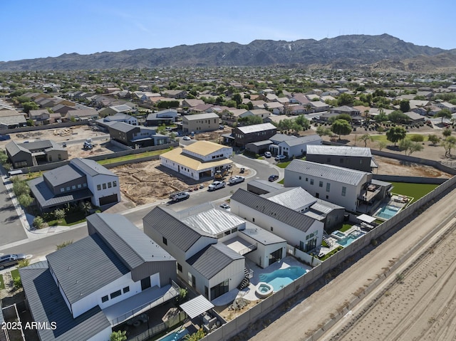 8503 S 9th Dr Unit 17, Phoenix, AZ 85041 - aerial view of residential area featuring a mountain backdrop and a pool area