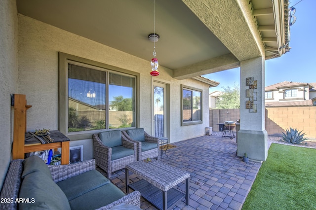 25659 W Forest Grove Ave, Buckeye, AZ 85326 - view of patio / terrace featuring outdoor lounge area