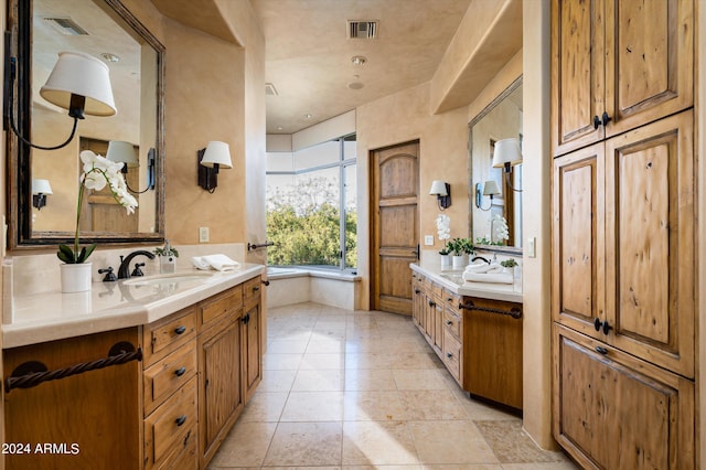 bathroom with vanity