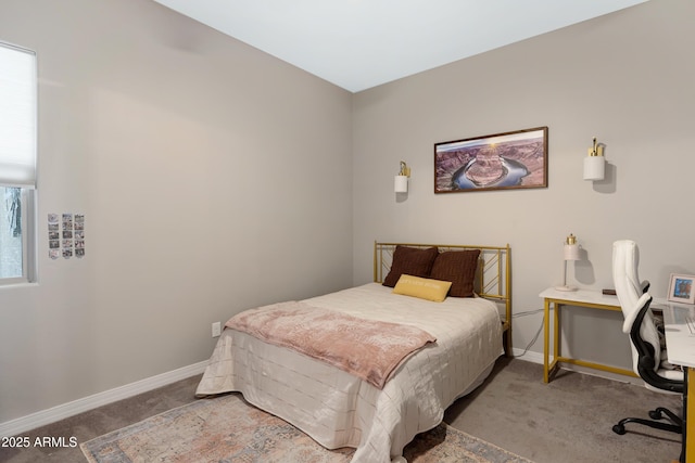 bedroom with carpet floors