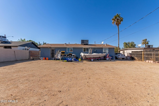 view of back of property