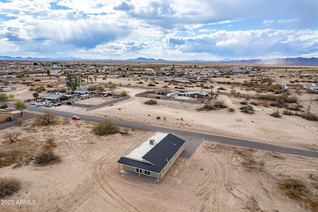 aerial view featuring a mountain view