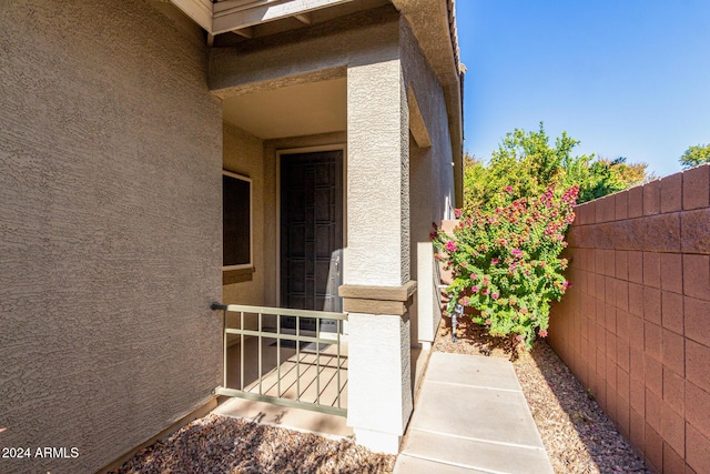 view of entrance to property