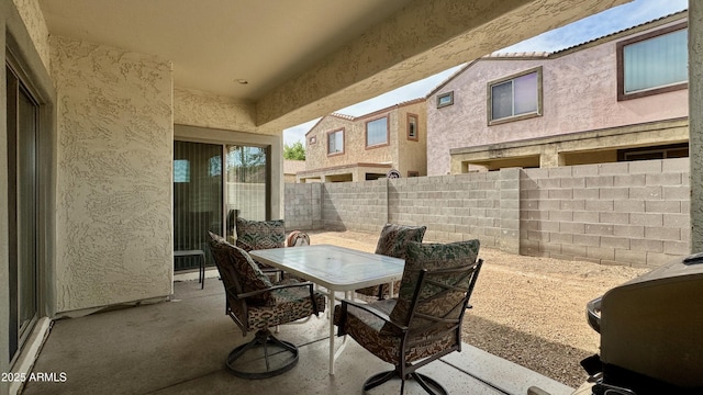 22507 N 31st Ave # 11, Phoenix, AZ 85027 - view of patio / terrace featuring a fenced backyard and outdoor dining space