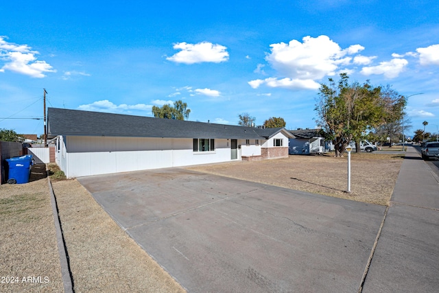 view of ranch-style house