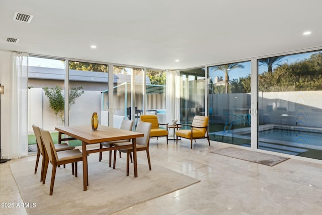 view of sunroom