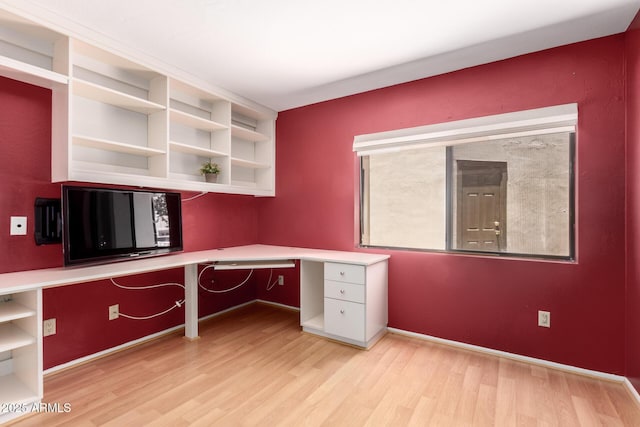 4135 E Altadena Ave, Phoenix, AZ 85028 - unfurnished office with built in desk and light wood-type flooring