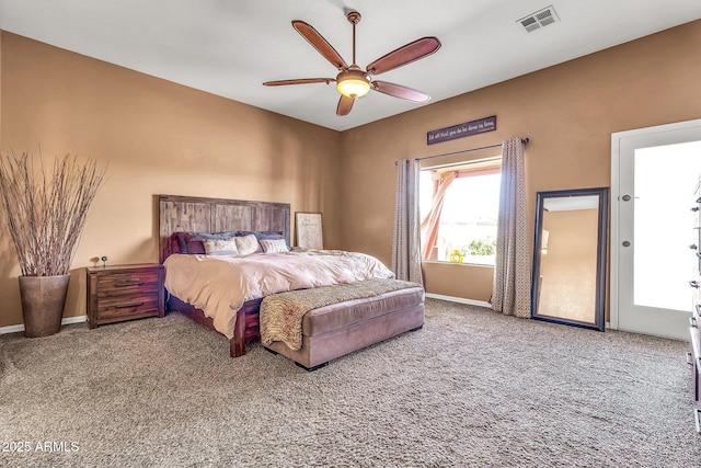 2699 E Claxton Rd, Gilbert, AZ 85297 - carpeted bedroom with baseboards and a ceiling fan