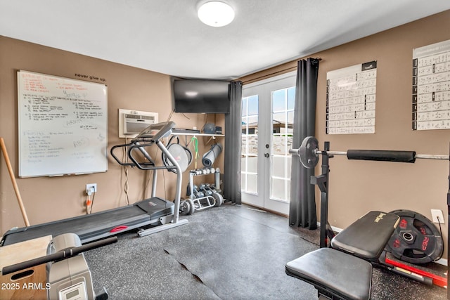 2699 E Claxton Rd, Gilbert, AZ 85297 - exercise room featuring a wall mounted AC