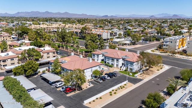 7936 E Wilshire Dr Unit 205, Scottsdale, AZ 85257 - bird's eye view with a mountain view and a residential view