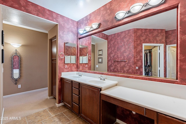 bathroom featuring vanity