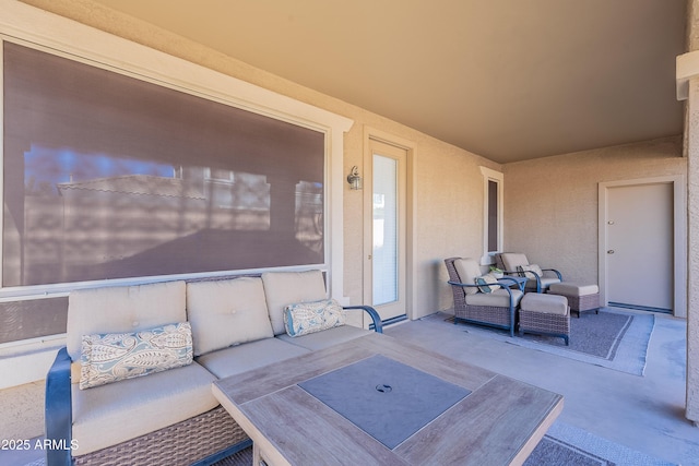 view of patio / terrace with an outdoor hangout area