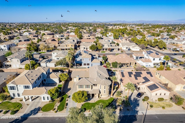 aerial view featuring a mountain view