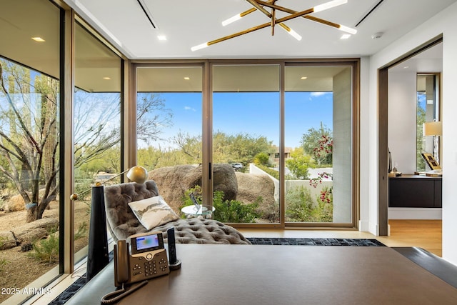 view of sunroom / solarium