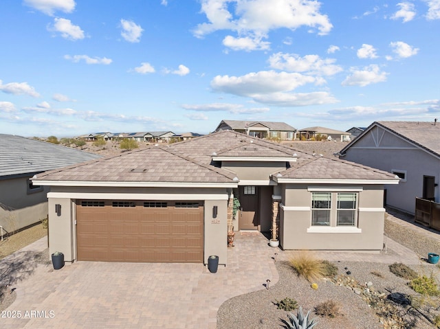 view of front of house featuring a garage