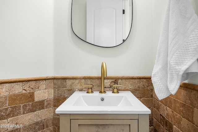 bathroom featuring vanity