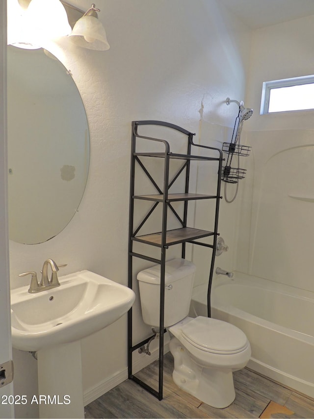 9233 E Neville Ave Unit 1011, Mesa, AZ 85209 - full bathroom featuring bathtub / shower combination and wood finished floors