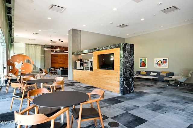 view of dining area