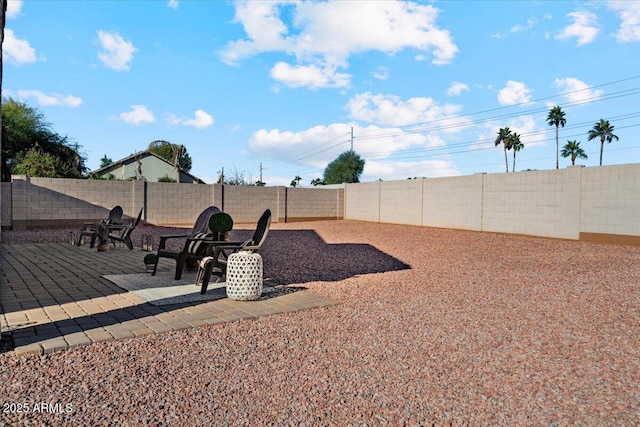 view of yard featuring a patio