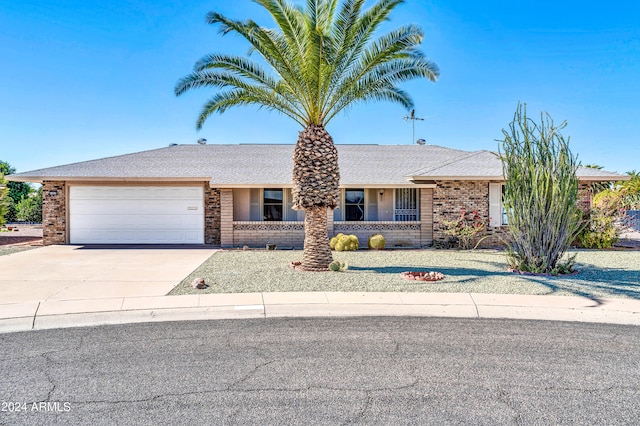 ranch-style house with a garage