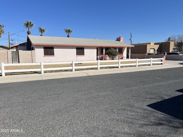 view of front of home