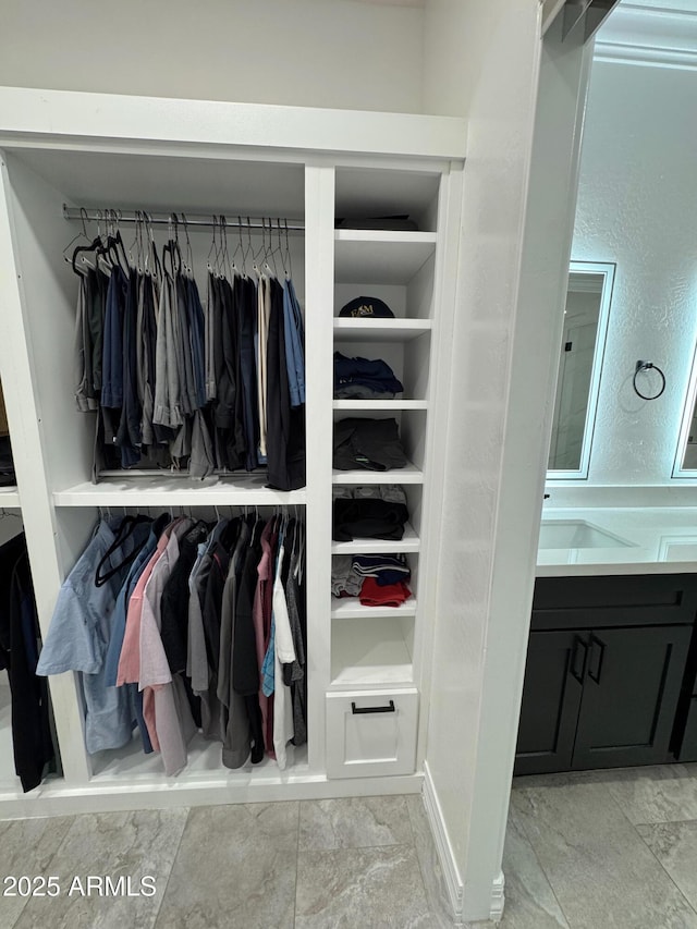 view of closet