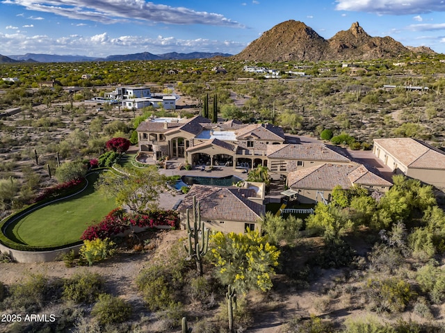 9451 E Happy Valley Rd, Scottsdale, AZ 85255 - bird's eye view with a mountain view