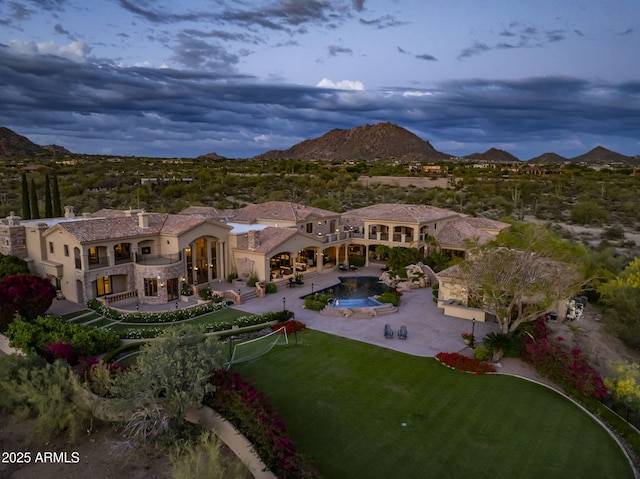 9451 E Happy Valley Rd, Scottsdale, AZ 85255 - aerial view featuring a mountain view
