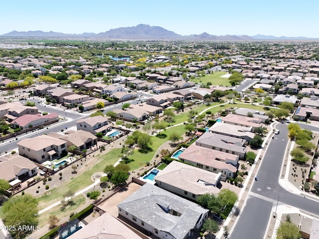 4571 S Pinaleno Dr W, Chandler, AZ 85249 - drone / aerial view with a mountain view and a residential view