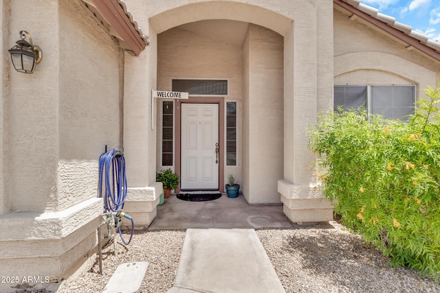 871 N Granada Dr, Chandler, AZ 85226 - view of exterior entry with stucco siding