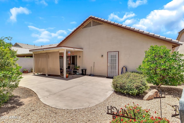 871 N Granada Dr, Chandler, AZ 85226 - back of house with a patio, stucco siding, and fence
