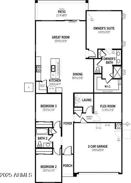 3907 S 241st Ln, Buckeye, AZ 85326 - view of home floor plan