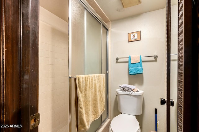 940 S Revere, Mesa, AZ 85210 - full bathroom with toilet and a shower with shower door