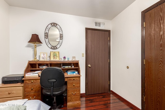 940 S Revere, Mesa, AZ 85210 - office featuring dark wood finished floors and baseboards