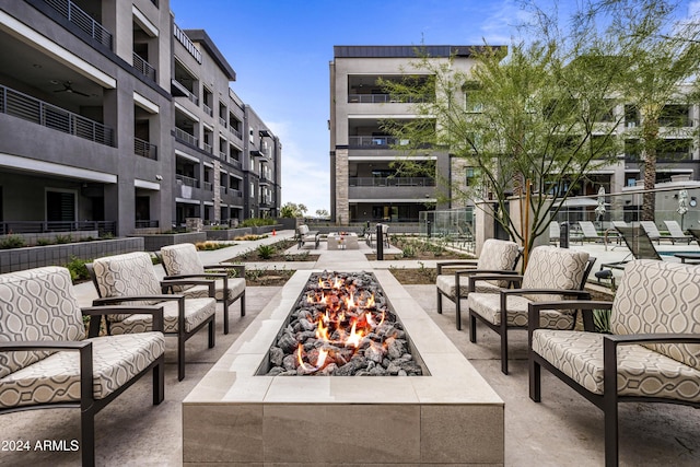 5250 E Deer Valley Dr Unit 140, Phoenix, AZ 85054 - view of property's community with a fire pit