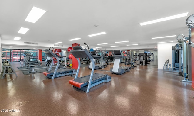 view of workout area