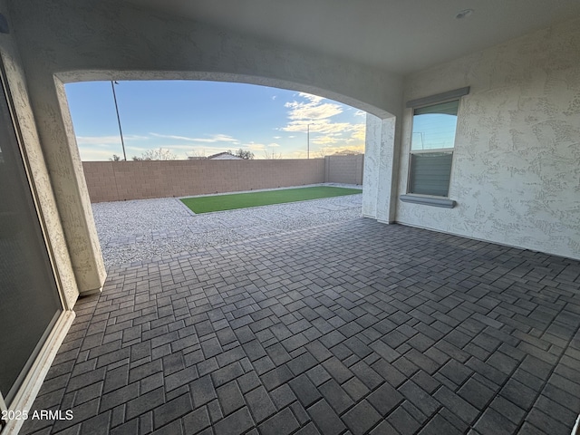 view of patio / terrace with a fenced backyard