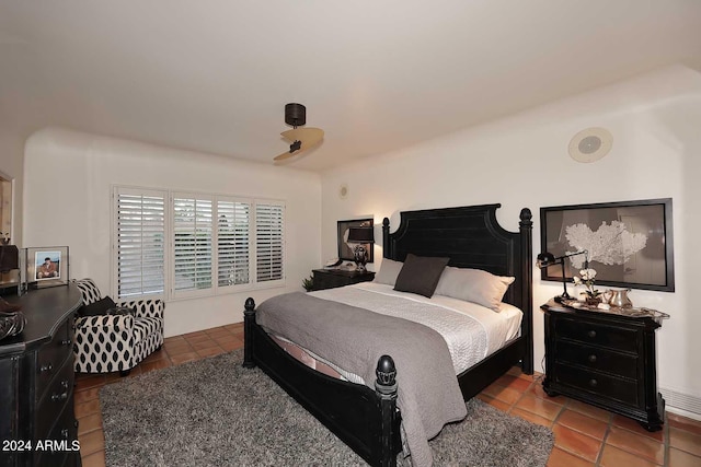 view of tiled bedroom